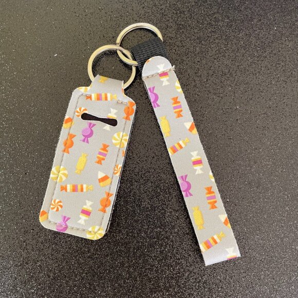 Accessories - NWOT 2 Piece Neoprene Wristlet & Lip Balm Keychain Set